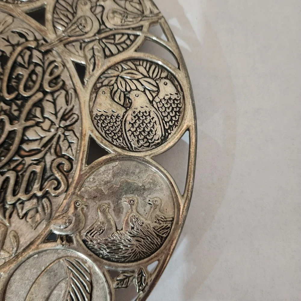 International Silver 12 Days of Christmas Plated Trivet‎